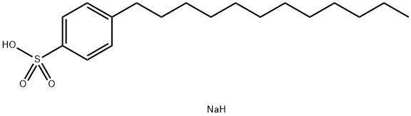 4-ドデシルベンゼン-1-スルホン酸ナトリウム 化学構造式