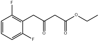 Benzenebutanoic acid, 2,6-difluoro-b-oxo-, ethyl ester Structure