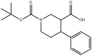 1-(TERT-BUTOXYCARBONYL)-4-PHENYLPIPERIDINE-3-CARBOXYLIC ACID Struktur