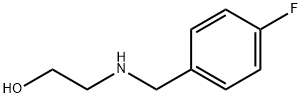2-(4-フルオロベンジルアミノ)エタノール 化学構造式