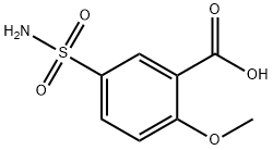 2-Methoxy-5-sulfamoylbenzoic acid Struktur