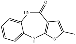 5,10-ジヒドロ-2-メチル-4H-チエノ[2,3-B][1,5]ベンゾジアゼピン-4-オン(OLANZAPINE IMPURITY) 化学構造式