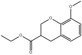 8-METHOXY-CHROMAN-3-CARBOXYLIC ACID ETHYL ESTER Structure