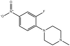 1-(2-FLUORO-4-NITROPHENYL)-4-METHYLPIPERAZINE Structure