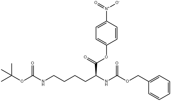 (S)-4-硝基苯基2-(((苄氧基)羰基)氨基)-6-((叔丁氧基羰基)氨基)己酸酯,2212-69-3,结构式