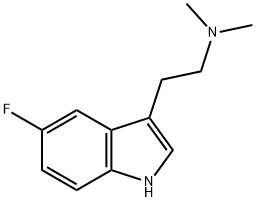 5-FLUORO-N,N-DIMETHYLTRYPTAMINE,22120-36-1,结构式