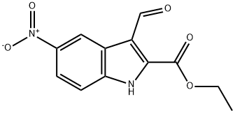 3-FORMYL-5-NITRO-1H-INDOLE-2-CARBOXYLIC ACID ETHYL ESTER|3-甲酰基-5-硝基-1H-吲哚-2-甲酸乙酯