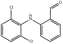 o-(2,6-ジクロロアニリノ)ベンズアルデヒド 化学構造式