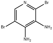2,5-二溴-3,4-二氨基吡啶,221241-11-8,结构式