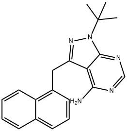 1-ナフチルメチル-PP1 化学構造式