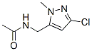 Acetamide,  N-[(3-chloro-1-methyl-1H-pyrazol-5-yl)methyl]- Structure