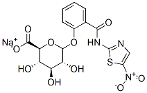 TIZOXANIDE GLUCURONIDE, SODIUM SALT Structure