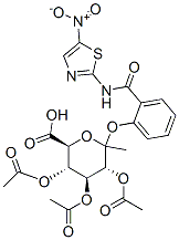 Methyl 1-[[2-N-(5-Nitrothiazolyl)carboxamido]phenyl]-2,3,4- tri-O-acetyl--D-glucopyranuronate,221287-92-9,结构式