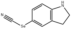 Indolin-5-yl selenocyanate 结构式