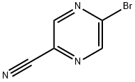 2-溴-5-氰基吡嗪 结构式