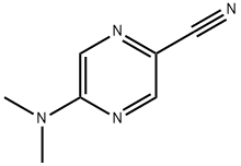 5-(二甲氨基)吡嗪-2-甲腈, 221295-05-2, 结构式