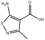 5-氨基-3-甲基异噻唑-4-甲酸 结构式