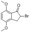 2-BROMO-2,3-DIHYDRO-4,7-DIMETHOXY-1H-INDEN-1-ONE 结构式