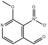 2-METHOXY-3-NITROPYRIDINE-4-CARBOXALDEHYDE Struktur