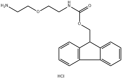 2-[2-(FMOC-氨基)乙氧基]乙胺 盐酸盐, 221352-88-1, 结构式