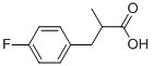 4-氟-alpha-甲基苯丙酸 结构式