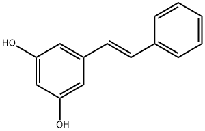 3,5-ジヒドロキシスチルベン 化学構造式