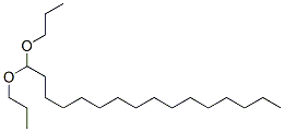 ヘキサデカナールジプロピルアセタール 化学構造式