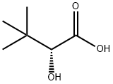 (R)-2-ヒドロキシ-3,3-ジメチルブタン酸 化学構造式