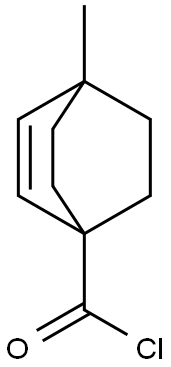 Bicyclo[2.2.2]oct-2-ene-1-carbonyl chloride, 4-methyl- (8CI,9CI) Struktur