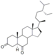 5α-スチグマスタン-3,6-ジオン 化学構造式