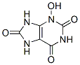 7,9-Dihydro-3-hydroxy-1H-purine-2,6,8(3H)-trione Struktur