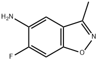6-氟-3-甲基-1,2-苯并噁唑-5-胺, 221559-22-4, 结构式