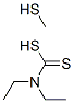 diethyldithiocarbamic acid methanethiol Struktur