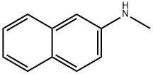 メチル2-ナフチルアミン 化学構造式