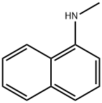 N-メチル-1-ナフチルアミン 化学構造式