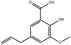 5-烯丙基-2-羟基-3-甲氧基苯甲酸,2216-99-1,结构式