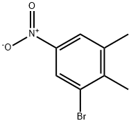 1-Bromo-2,3-dimethyl-5-nitrobenzene, 3-Bromo-5-nitro-o-xylene Structure