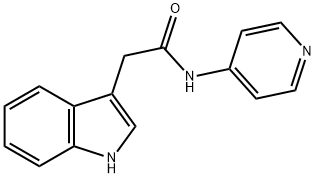 N-(pyridin-4-yl)-(indol-3-yl)acetamide Structure