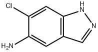6-氯-1H-吲唑-5-胺, 221681-75-0, 结构式