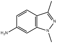 1,3-二甲基-6-氨基吲唑 结构式