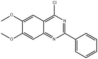 4-氯-6,7-二甲氧基-2-苯基喹唑啉, 221697-86-5, 结构式