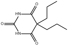 5,5-ジプロピルバルビツル酸 化学構造式