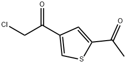 Ethanone, 1-(5-acetyl-3-thienyl)-2-chloro- (9CI) Struktur