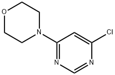 4-(6-クロロ-4-ピリミジニル)モルホリン 化学構造式