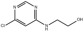 2-[(6-クロロ-4-ピリミジニル)アミノ]-1-エタノール 化学構造式
