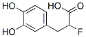 Hydrocinnamic acid, alpha-fluoro-3,4-dihydroxy- (8CI) Structure