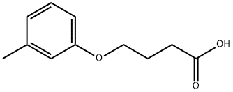 4-(3-甲基苯氧基)丁酸 结构式