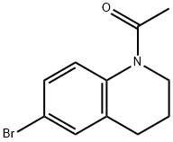 1-アセチル-6-ブロモ-1,2,3,4-テトラヒドロキノリン 化学構造式