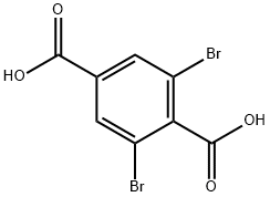 2,6-ジブロモテレフタル酸 化学構造式