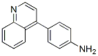 4-(4-Aminophenyl)quinoline 结构式